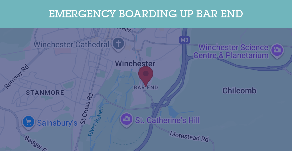 Emergency Boarding Up Services in Bar End - SO23