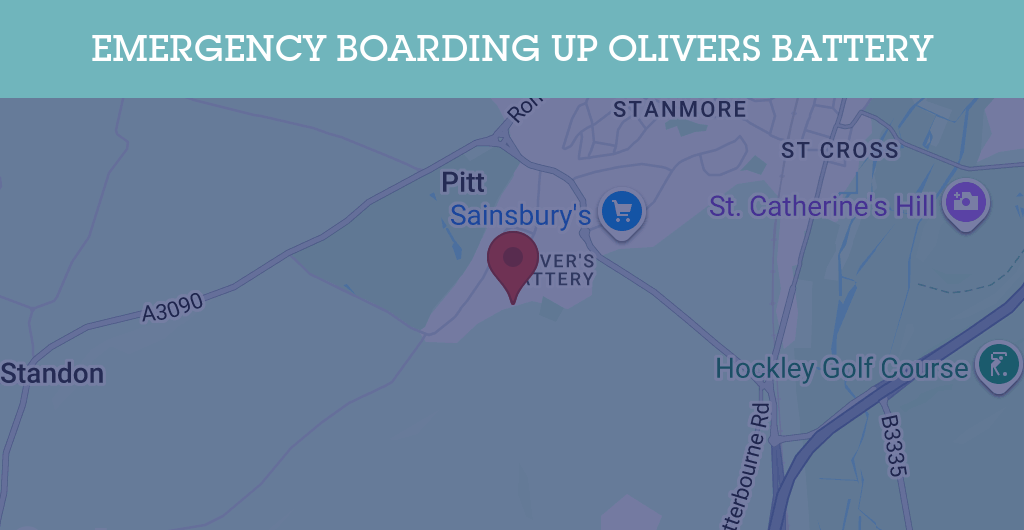 Emergency Boarding Up Services in Olivers Battery - SO22